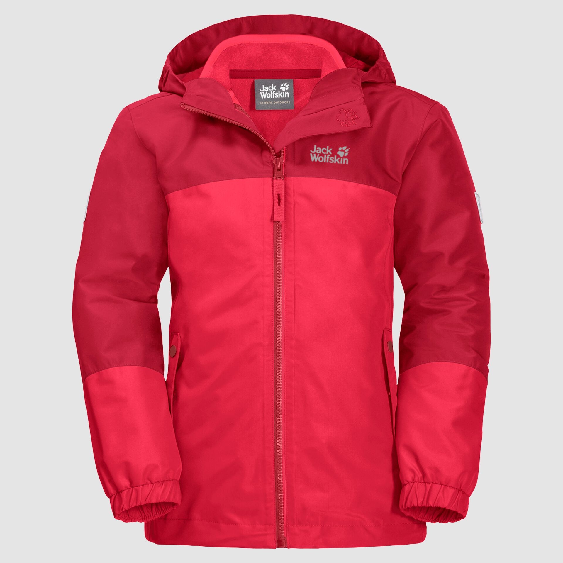 Kids Iceland 3in1 Jacket 92-152, tulip red