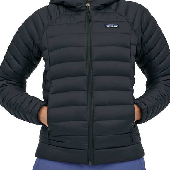 Down Sweater Hoody Wm, black