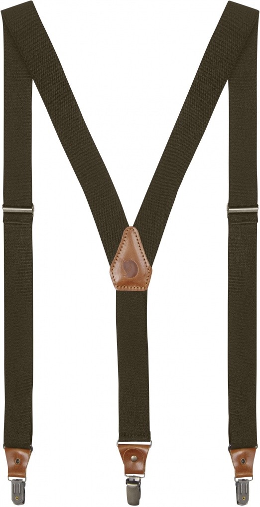 Singi Clip Suspenders, dark olive