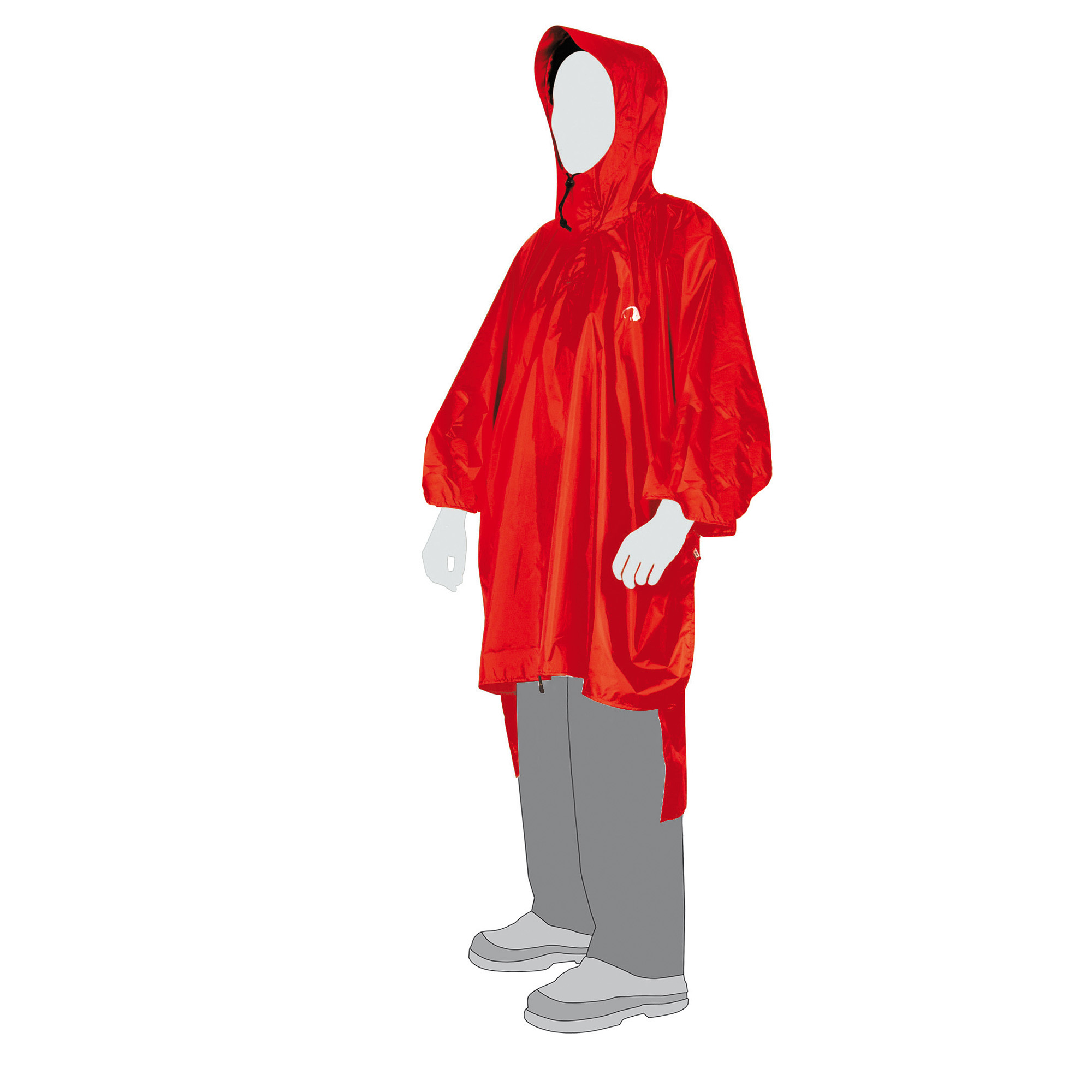 Poncho, red