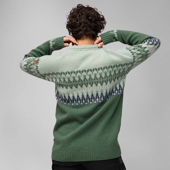Övik Path Knit Wm, deep patina misty green