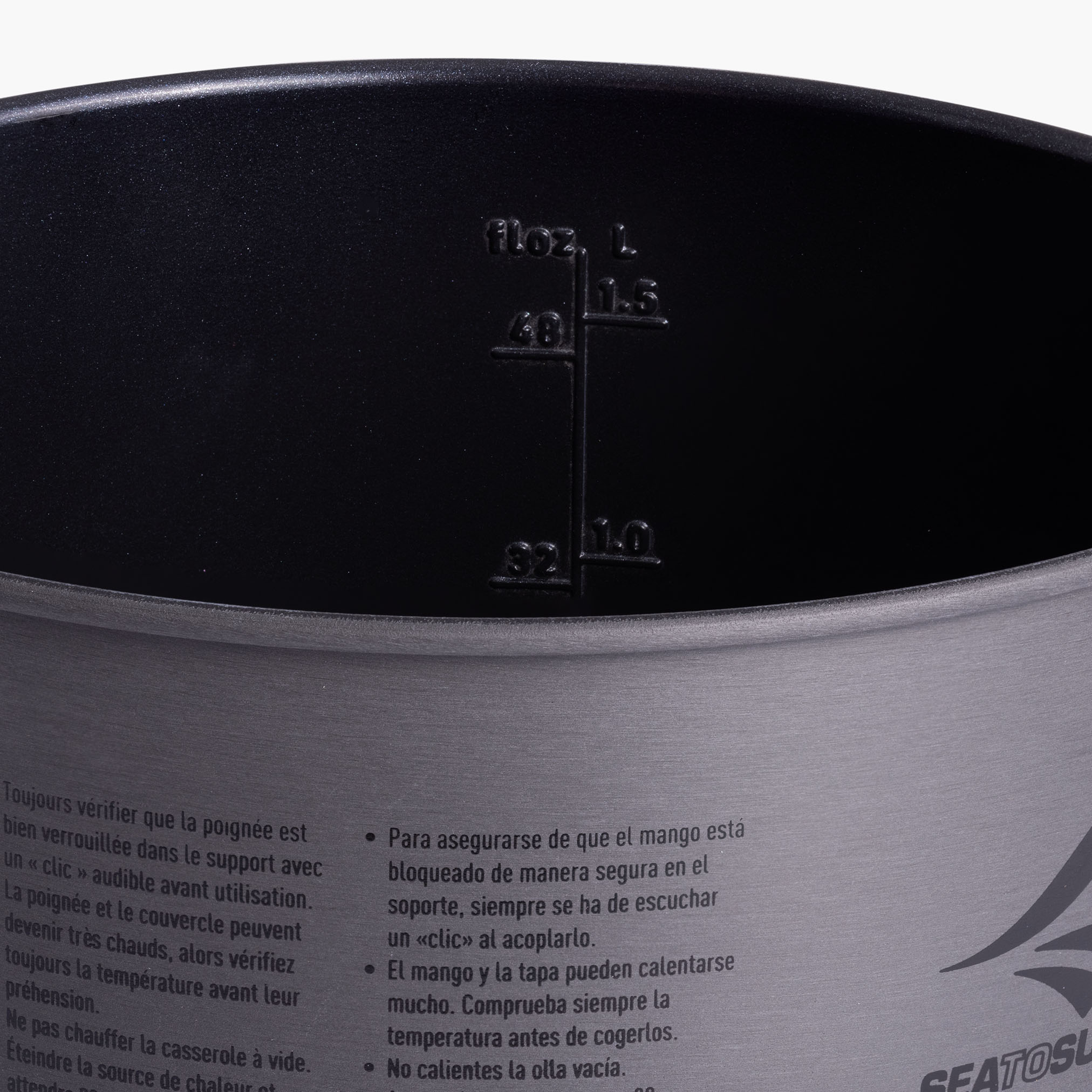 Frontier UL Pot - 3L, Aluminium Hard Anodised Grey