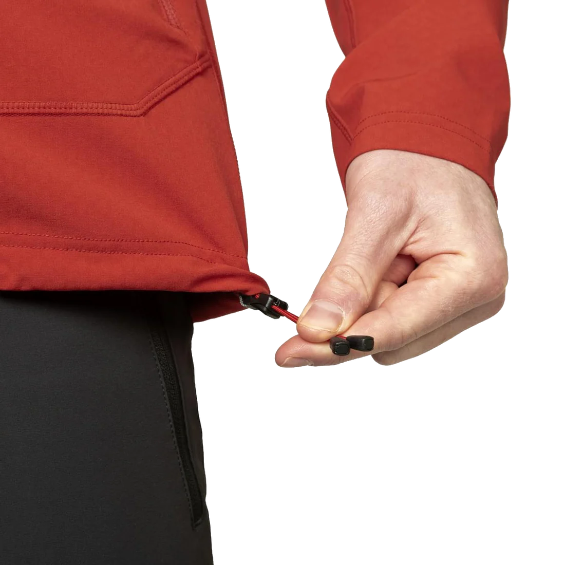 Arrow Hooded Jacket, anvil/redrock