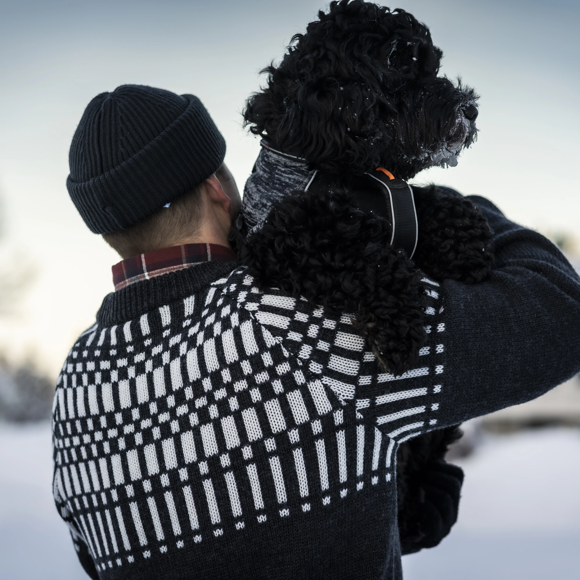 Nordmarka Merino Jumper, dark shadow grey/aluminium