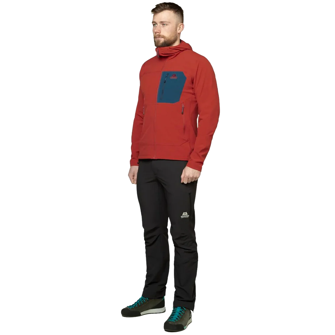 Arrow Hooded Jacket, anvil/redrock