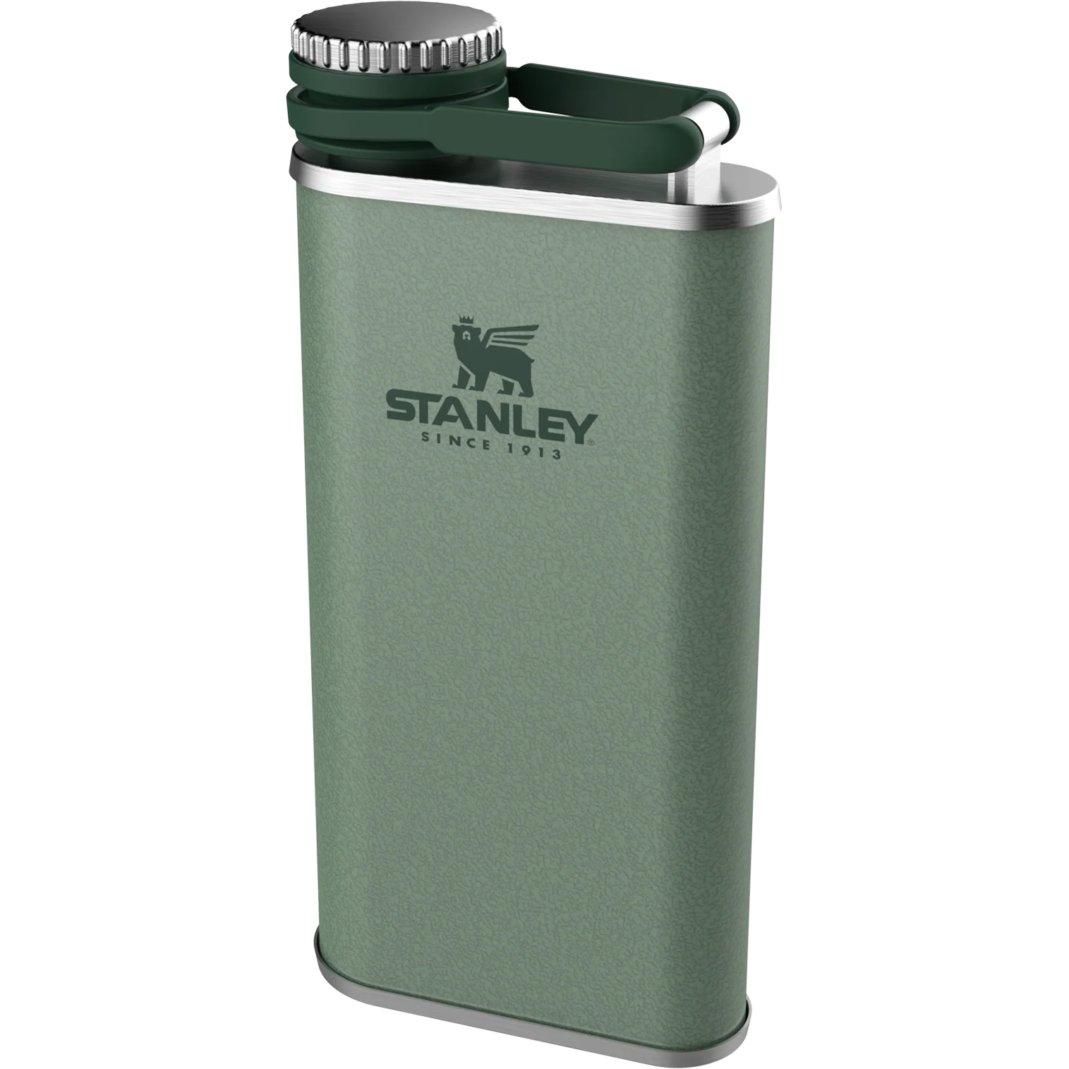 Stanley Classic Easy Fill Wide Mouth Flask, 023L, hammertone green