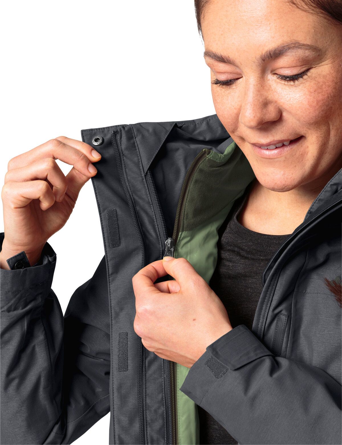 Skomer 3in1 Jacket Wm, phantom black