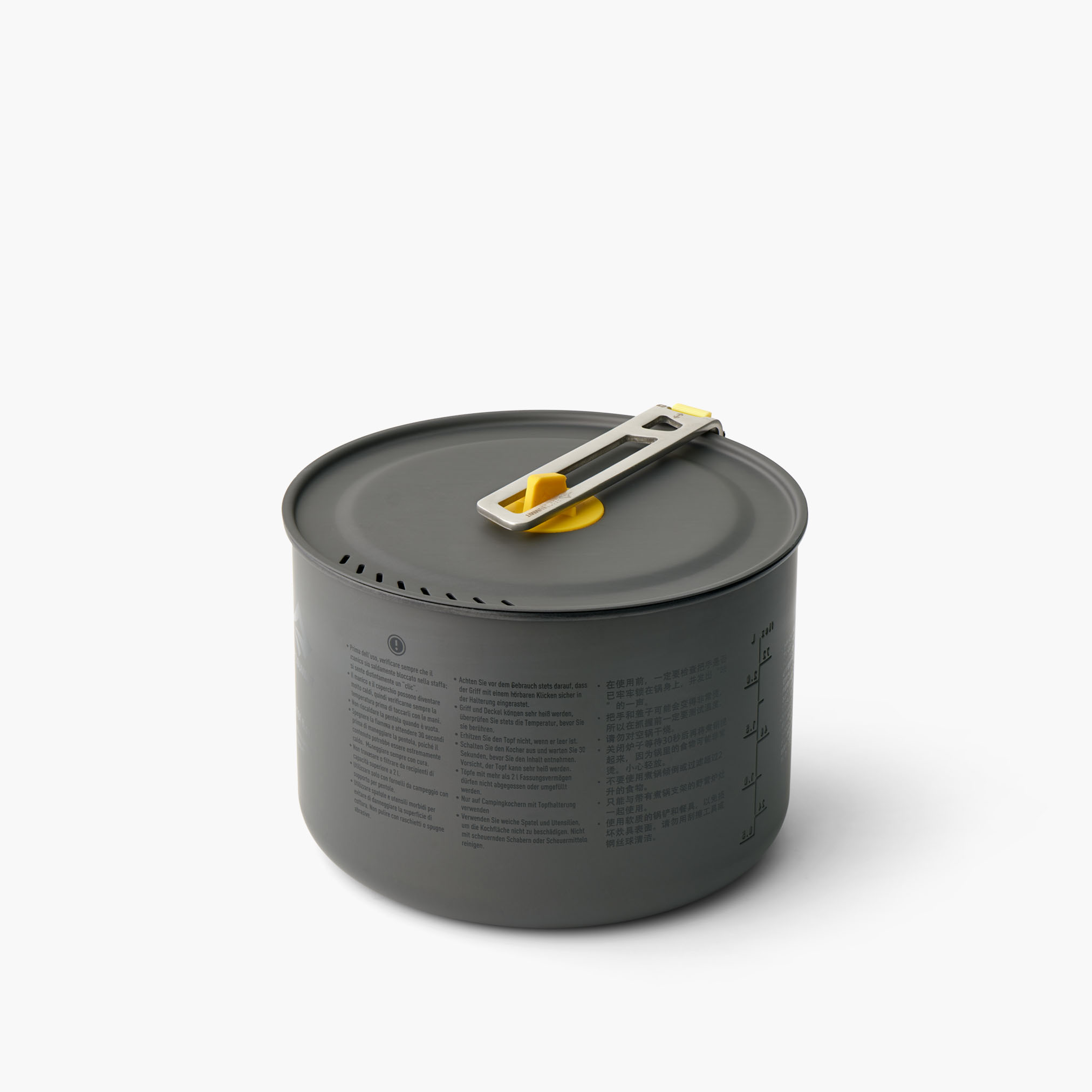 Frontier UL Pot - 3L, Aluminium Hard Anodised Grey