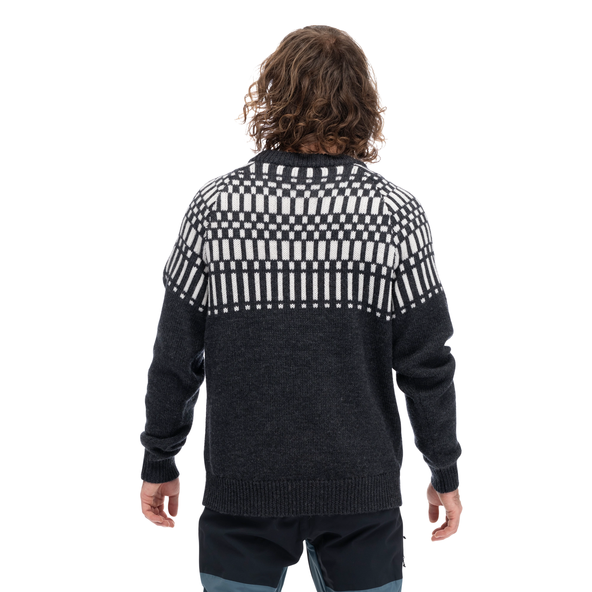Nordmarka Merino Jumper, dark shadow grey/aluminium
