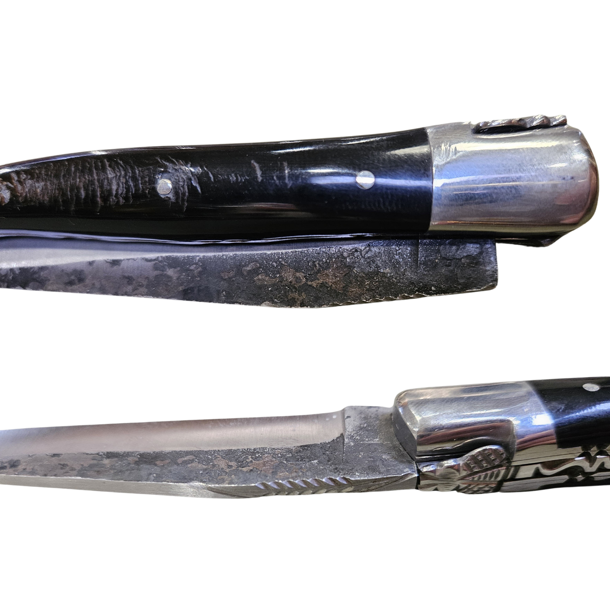 Laguiole 12 DP Büffelkruste Brute de Forge
