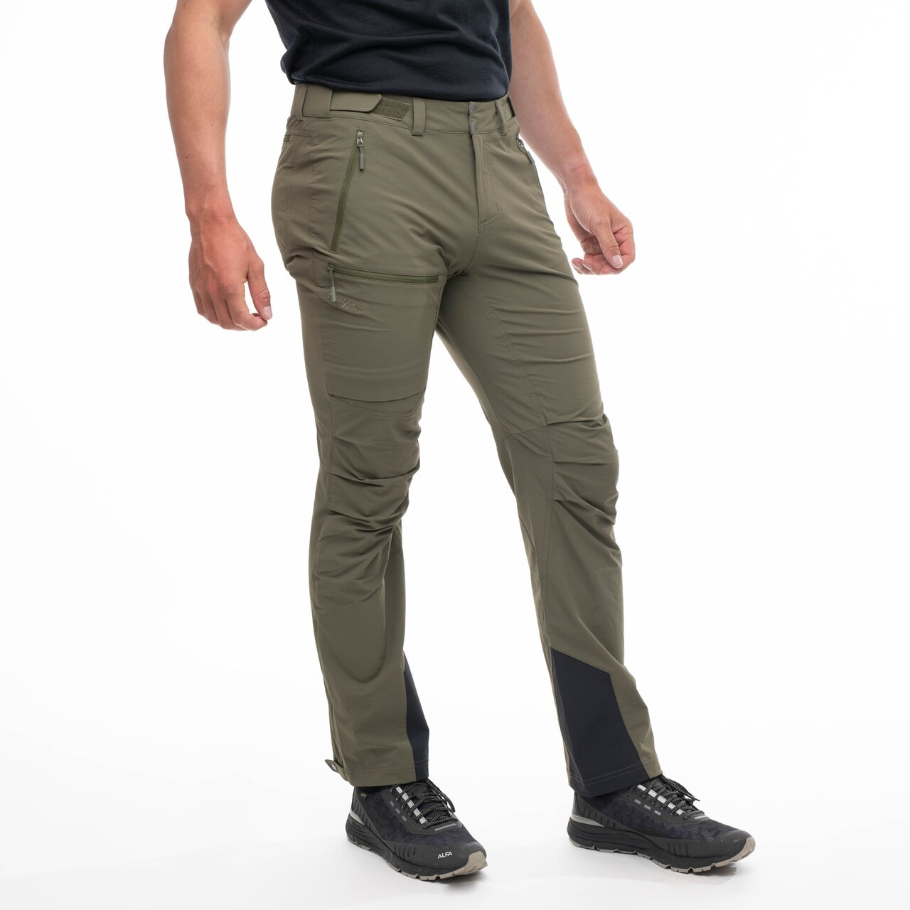 Breheimen Softshell Pants REG, dark green mud