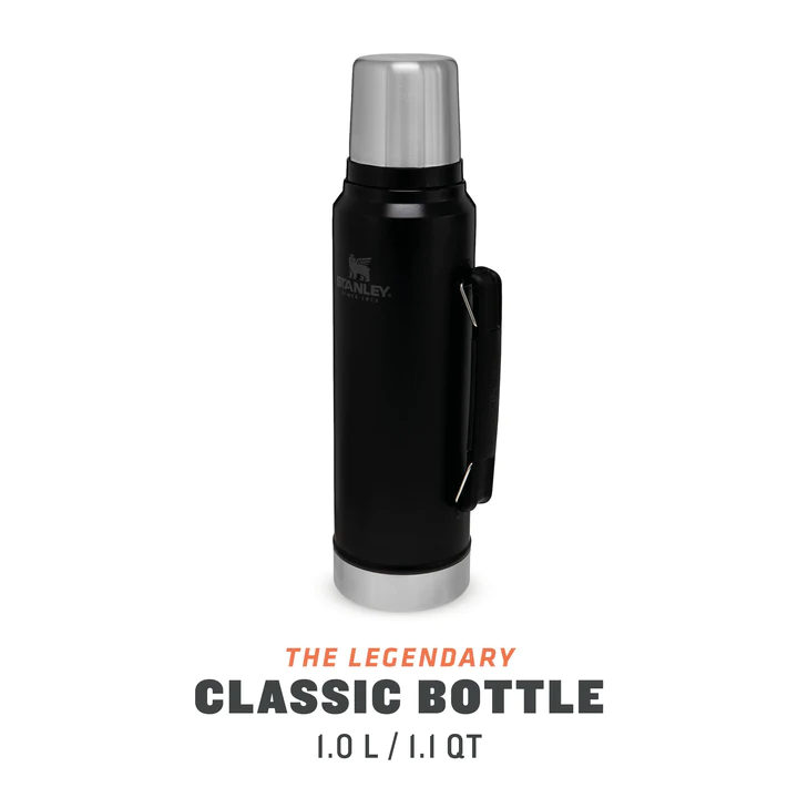 Stanley Classic Bottle 1,0 Liter, matte black pebble