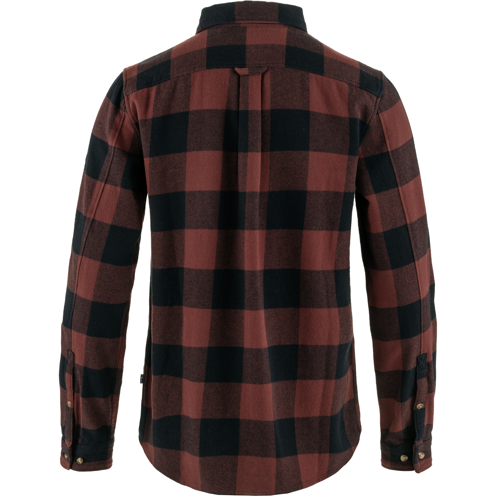 Övik Heavy Flannel Shirt Wm, dark navy/maroon