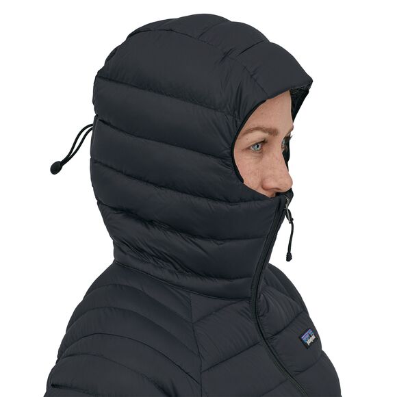 Down Sweater Hoody Wm, black