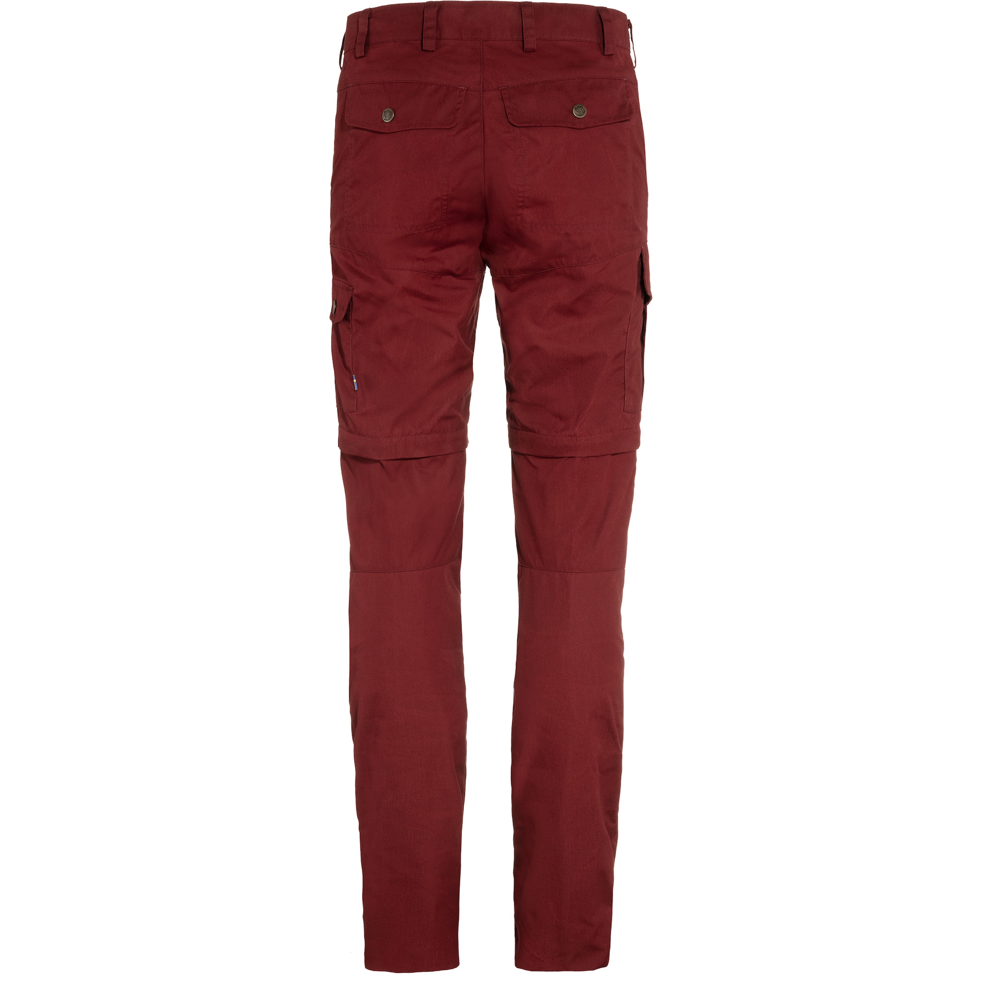 Karla Pro Zip-Off Trousers Wm, bordeaux red