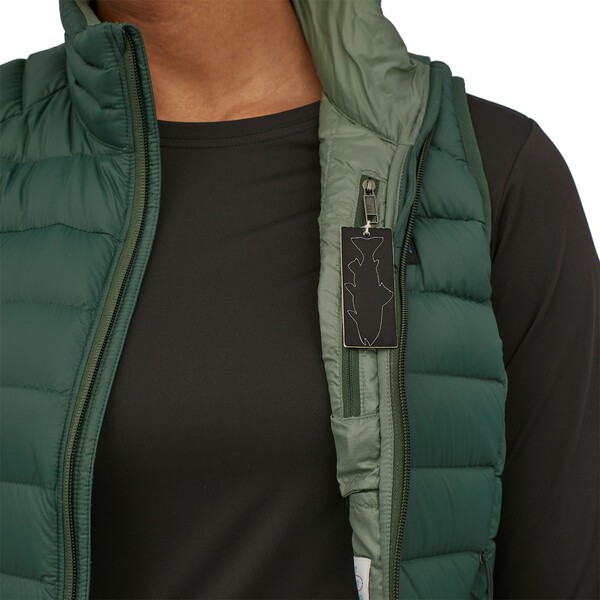 Down Sweater Vest Wm, black