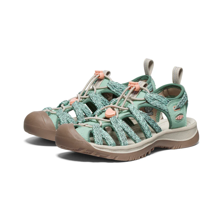 Whisper Wm, granite green/peach parfait