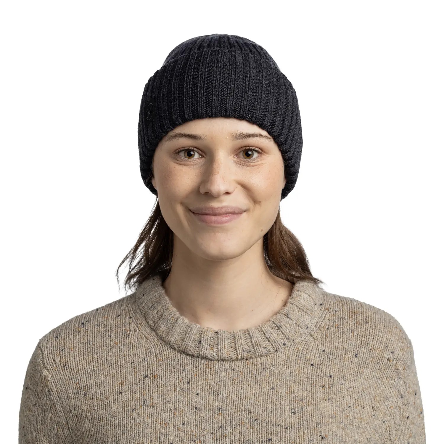 Buff Knitted Hat, erviny graphite