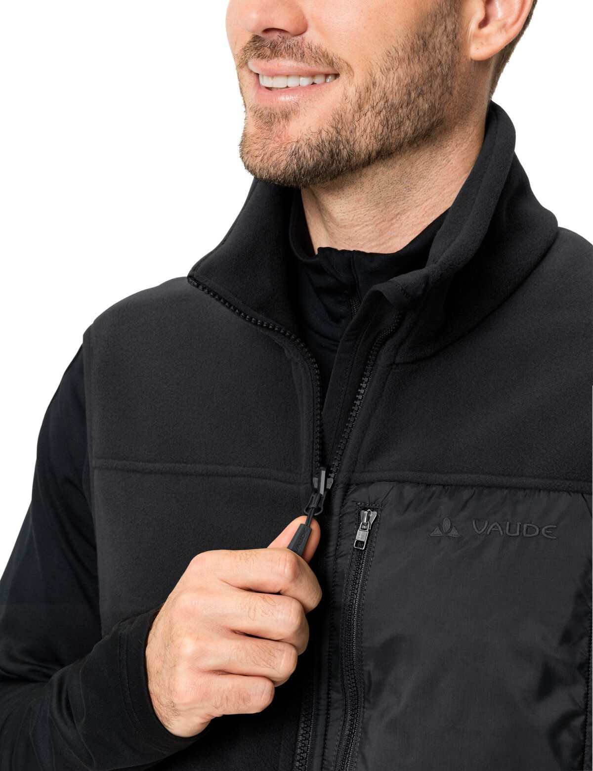 Rosemoor Fleece Vest, black