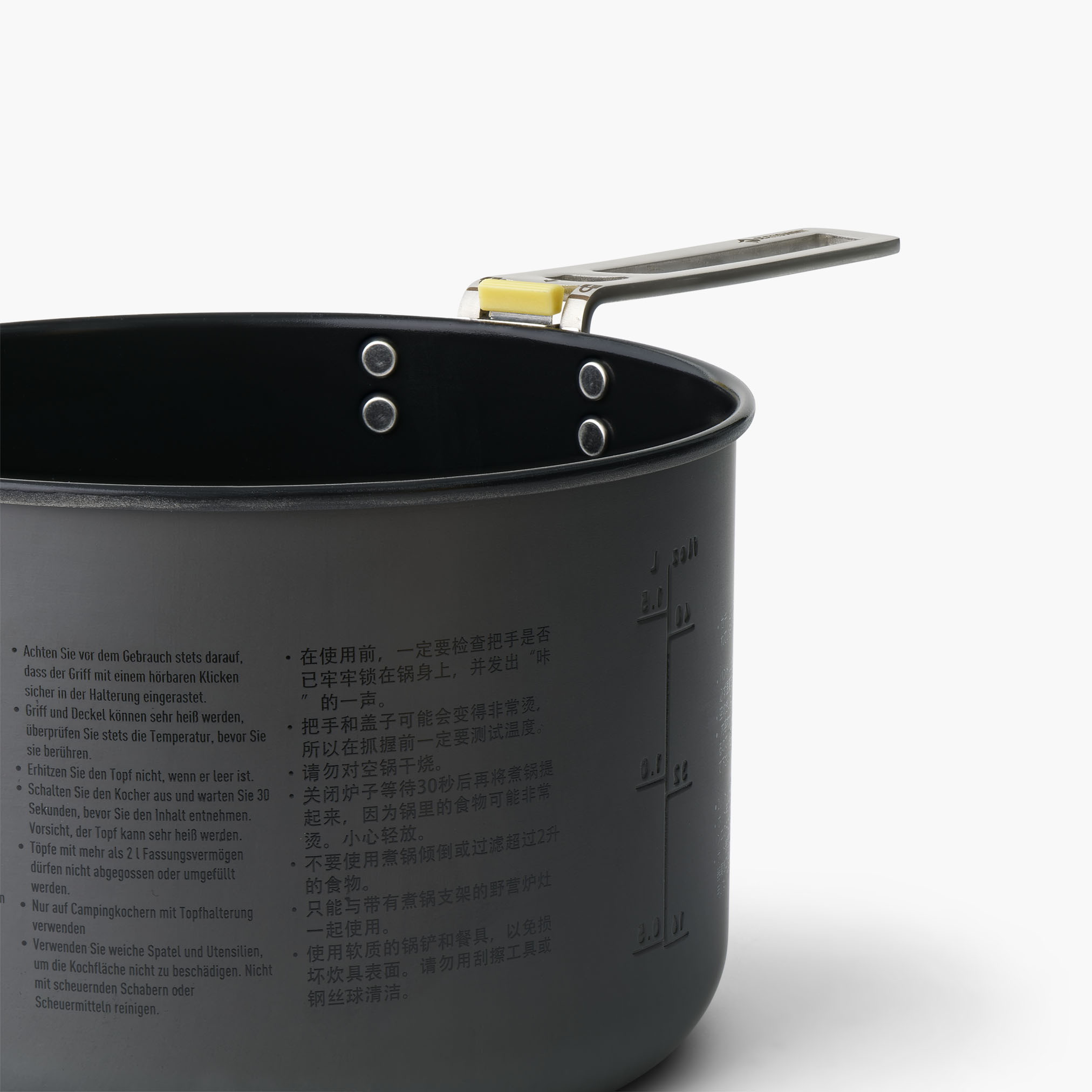 Frontier UL Pot - 2L, Aluminium Hard Anodised Grey