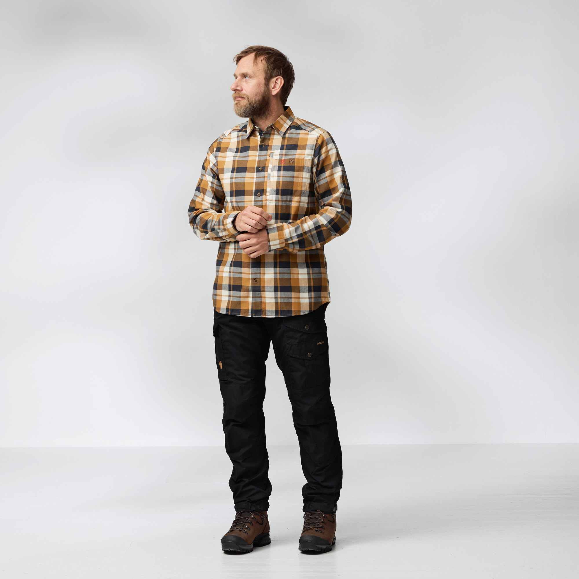 Fjällglim LS Shirt, black/grey