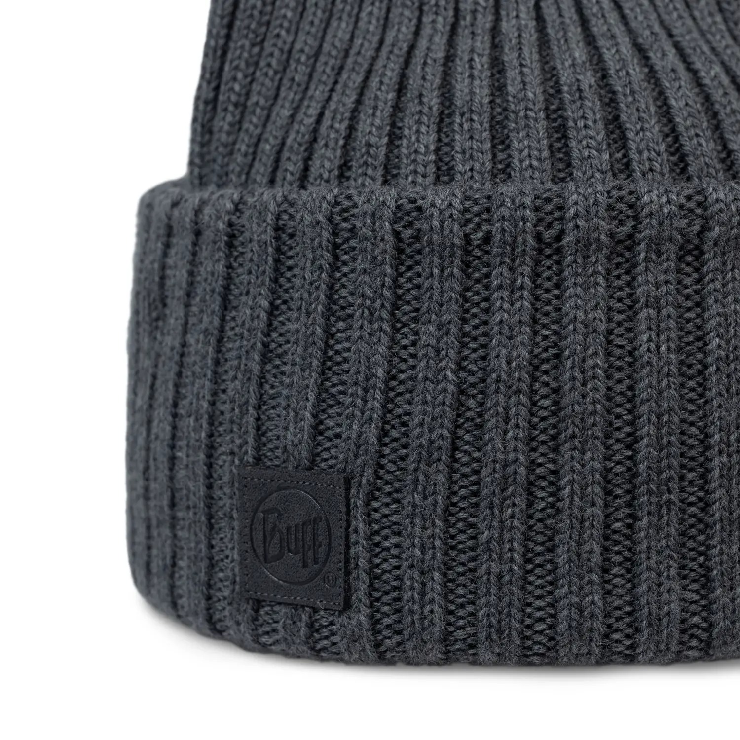Buff Knitted Hat, erviny grey heather