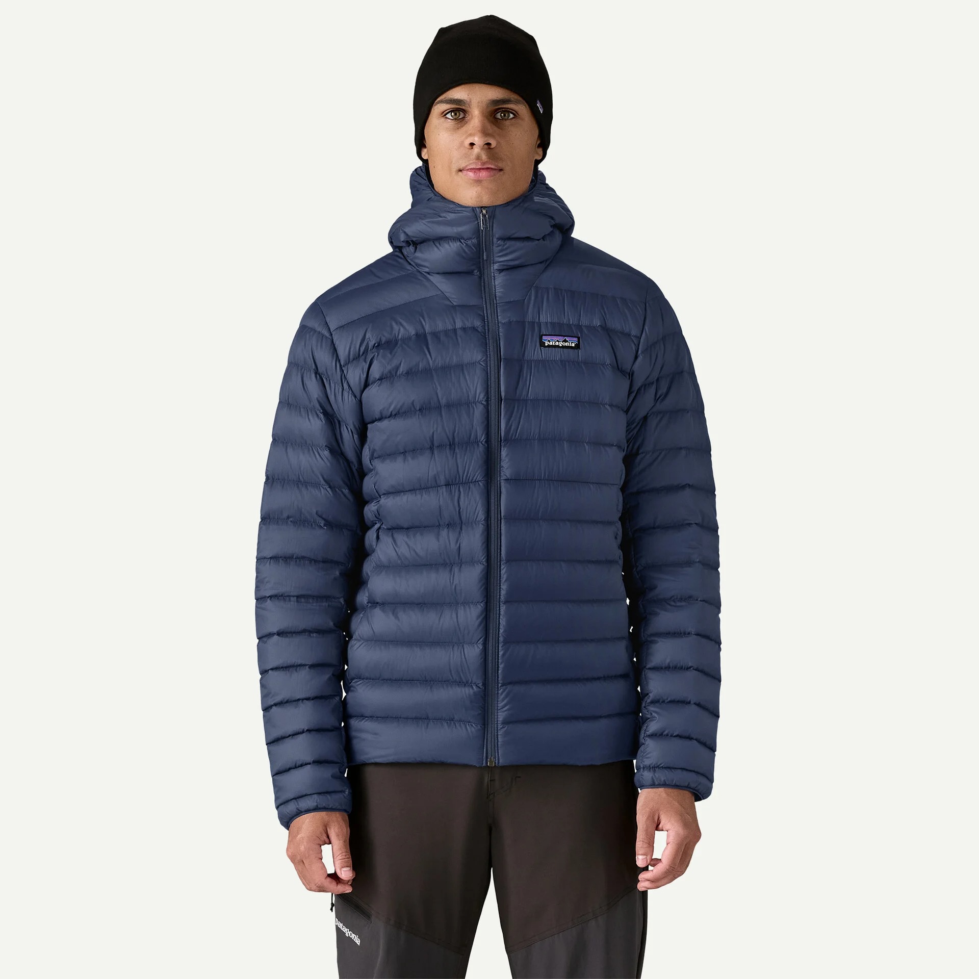 Down Sweater Hoody, new navy