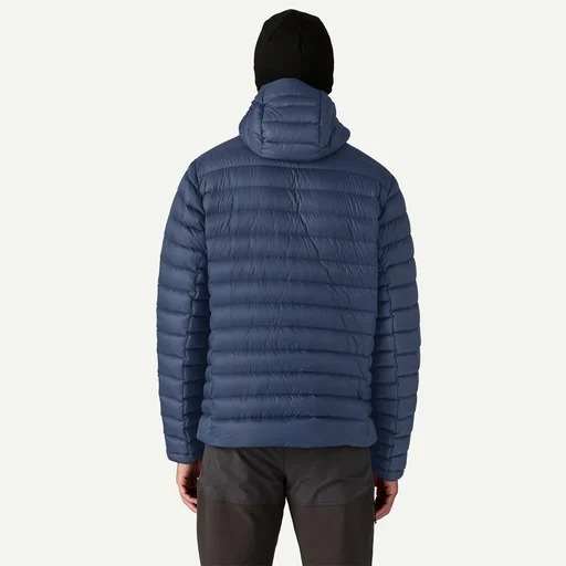 Down Sweater Hoody, new navy