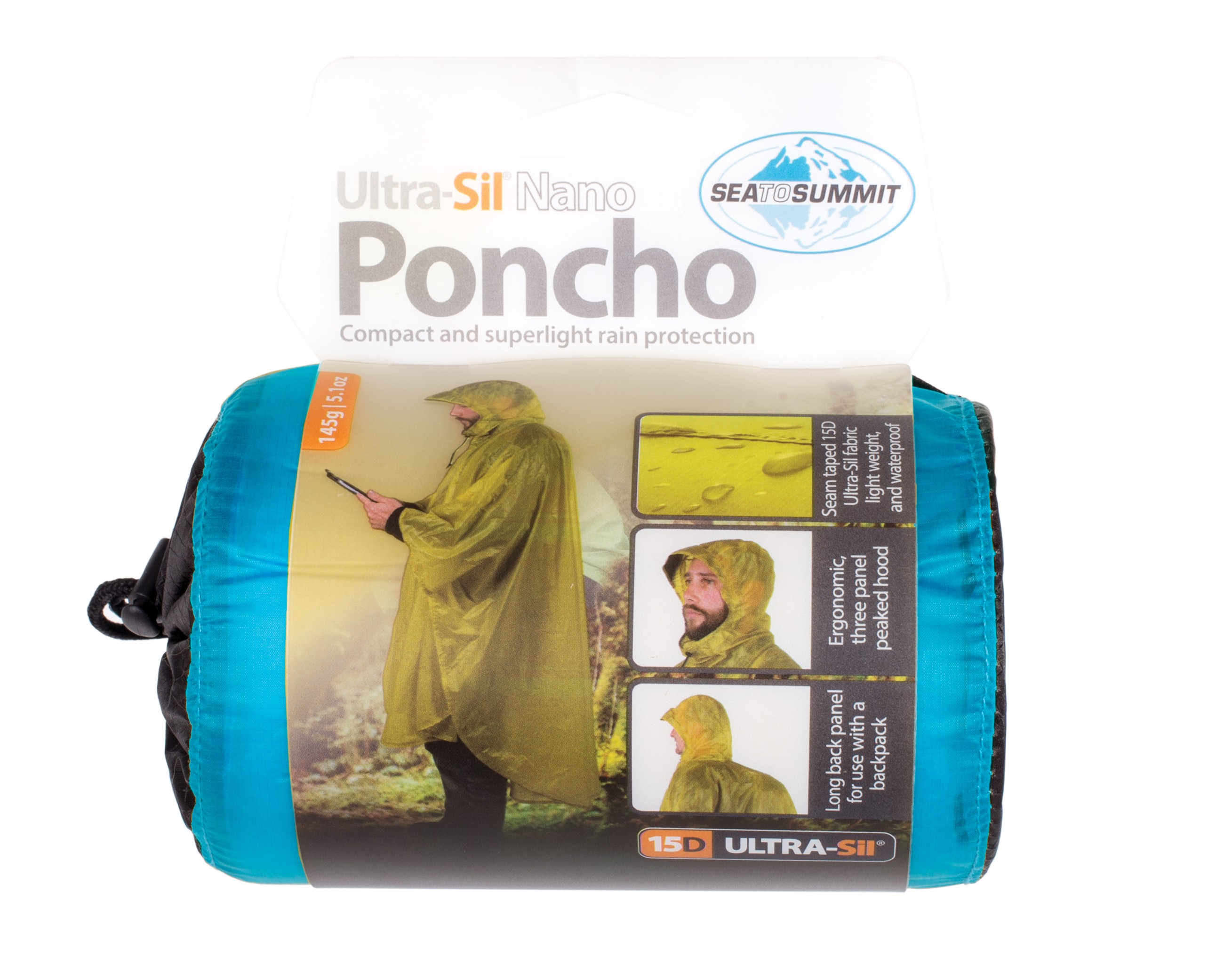 Ultra-Sil Nano Poncho, pacific blue