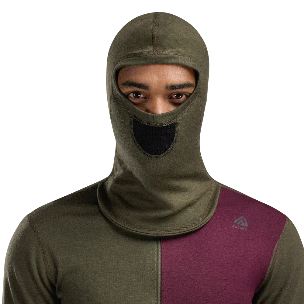 WarmWool Hoodsweater w/zip, Tarmac/Fig/Jet Black