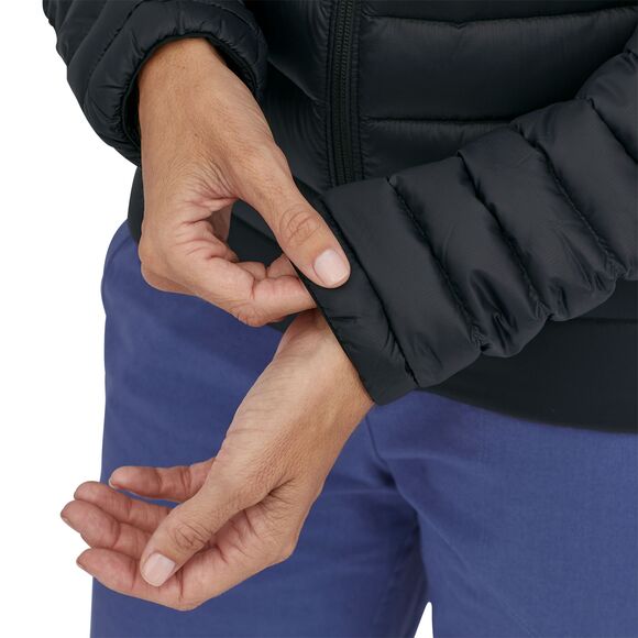 Down Sweater Hoody Wm, black