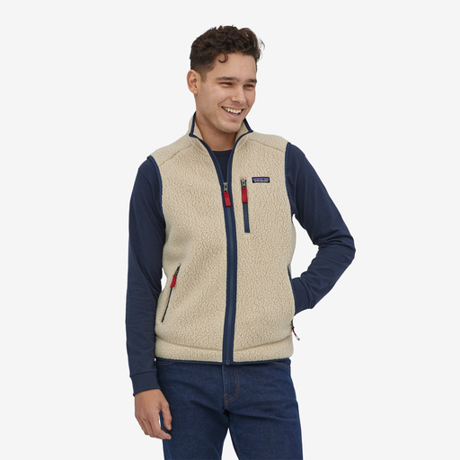Retro Pile Vest, el cap khaki