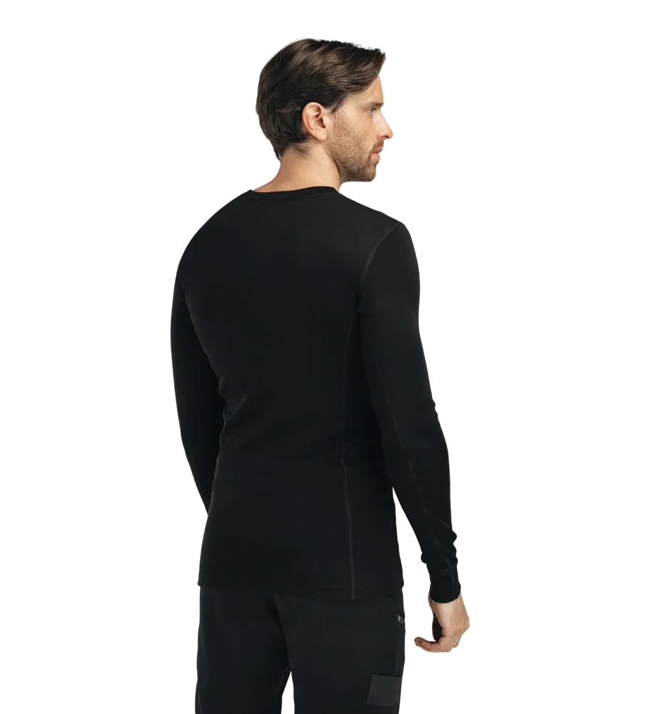 WarmWool Crewneck, jet black