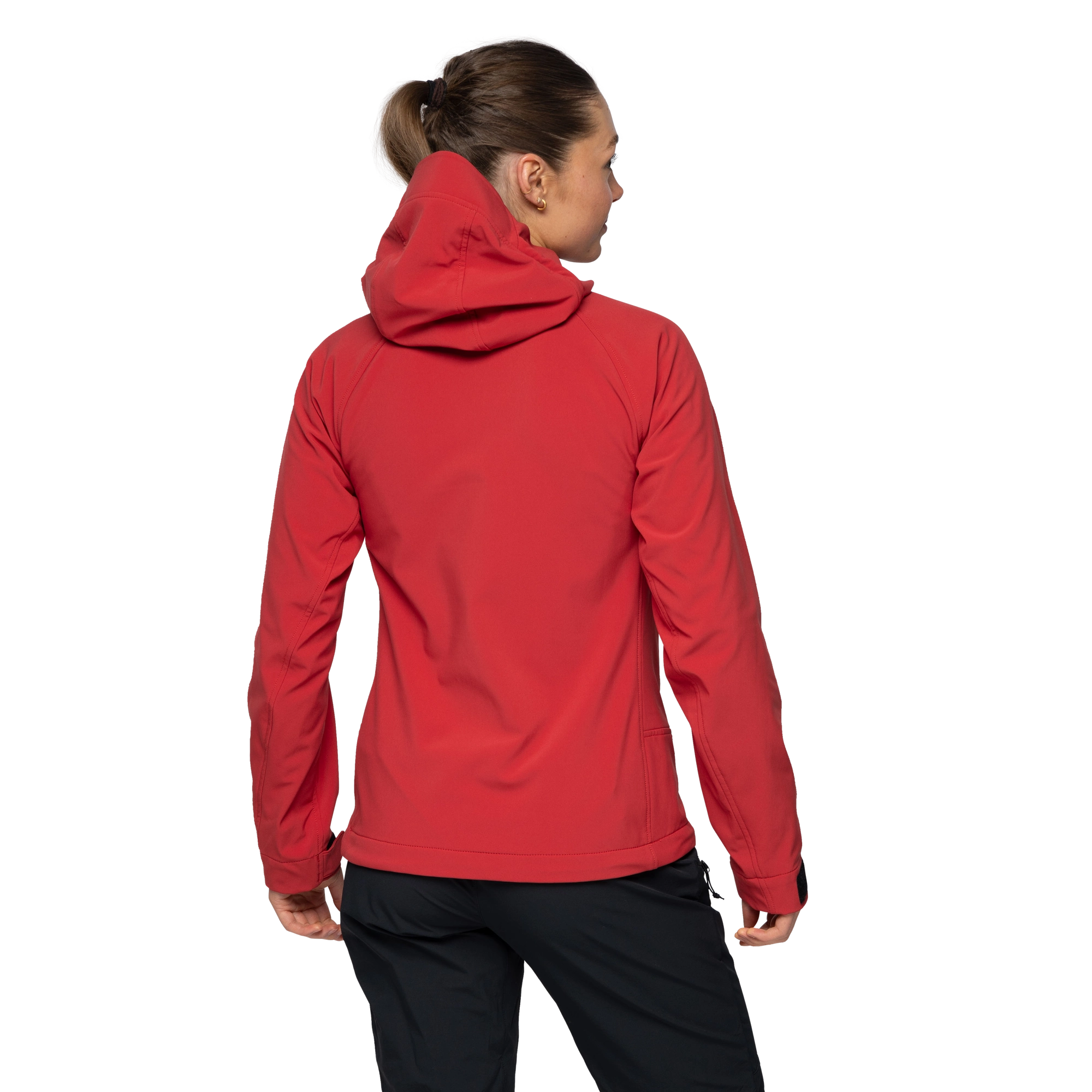 Vaagaa Softshell Jacket Hood Wm, crimson red