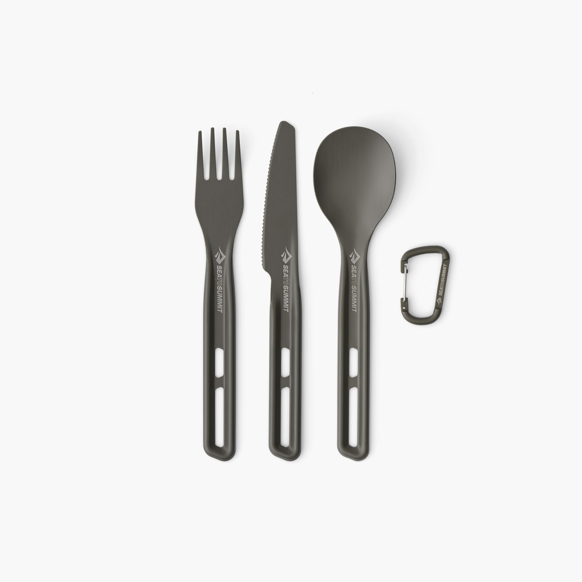 Frontier UL Cutlery Set 3-teilig, Aluminium Hard Anodised Grey