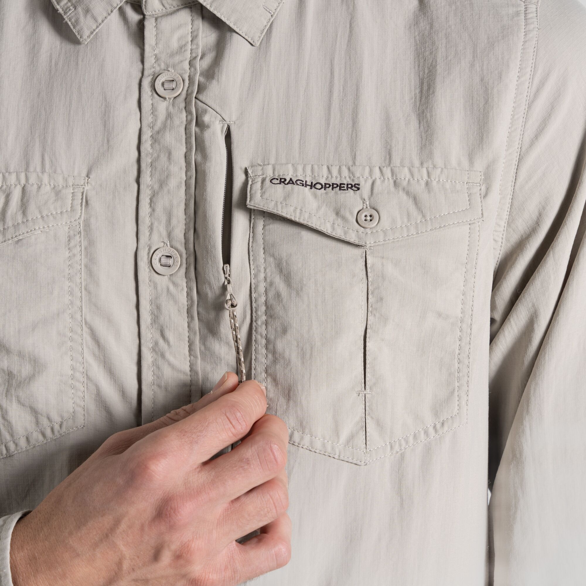 NosiLife Adventure L/S Shirt, parchment