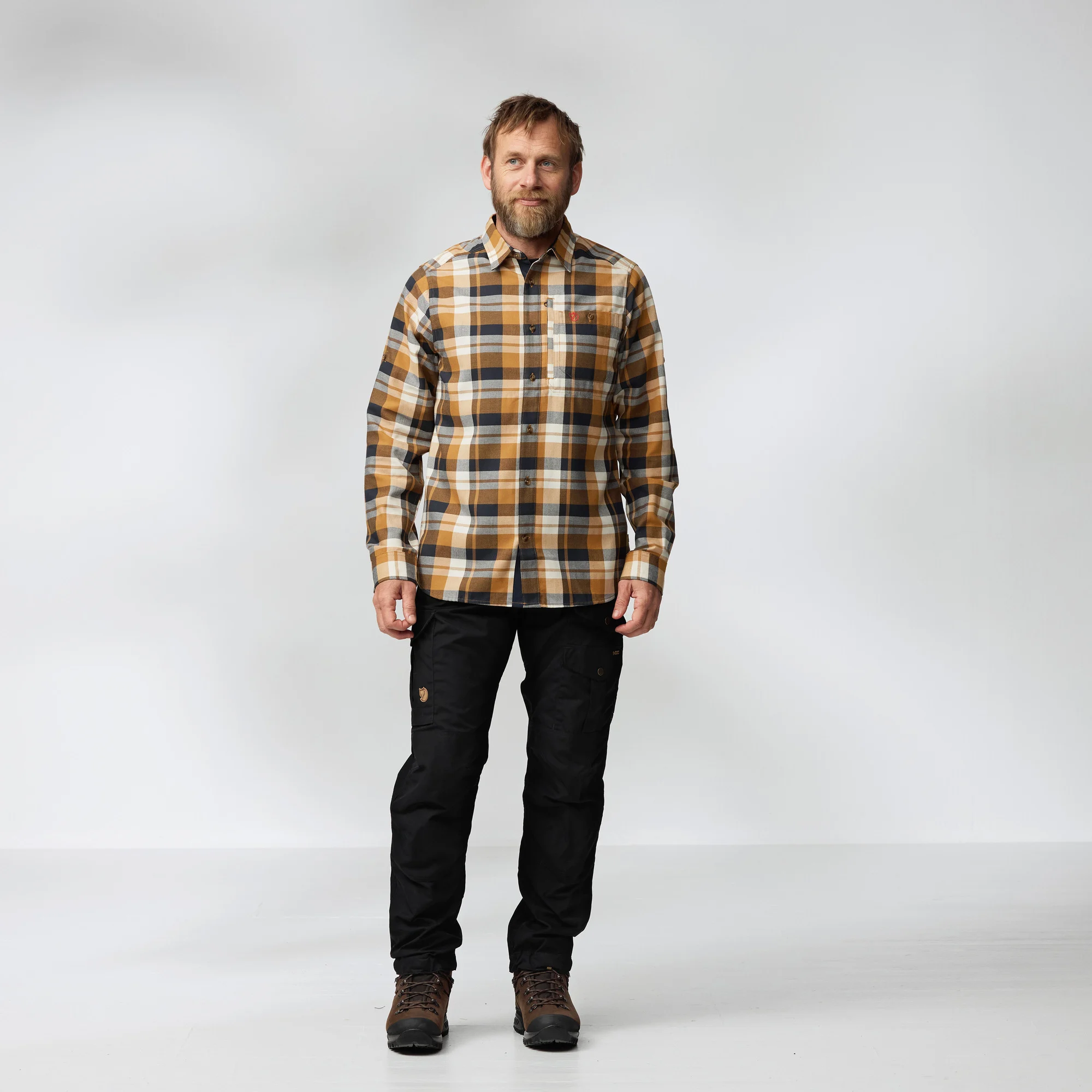 Fjällglim LS Shirt, black/grey