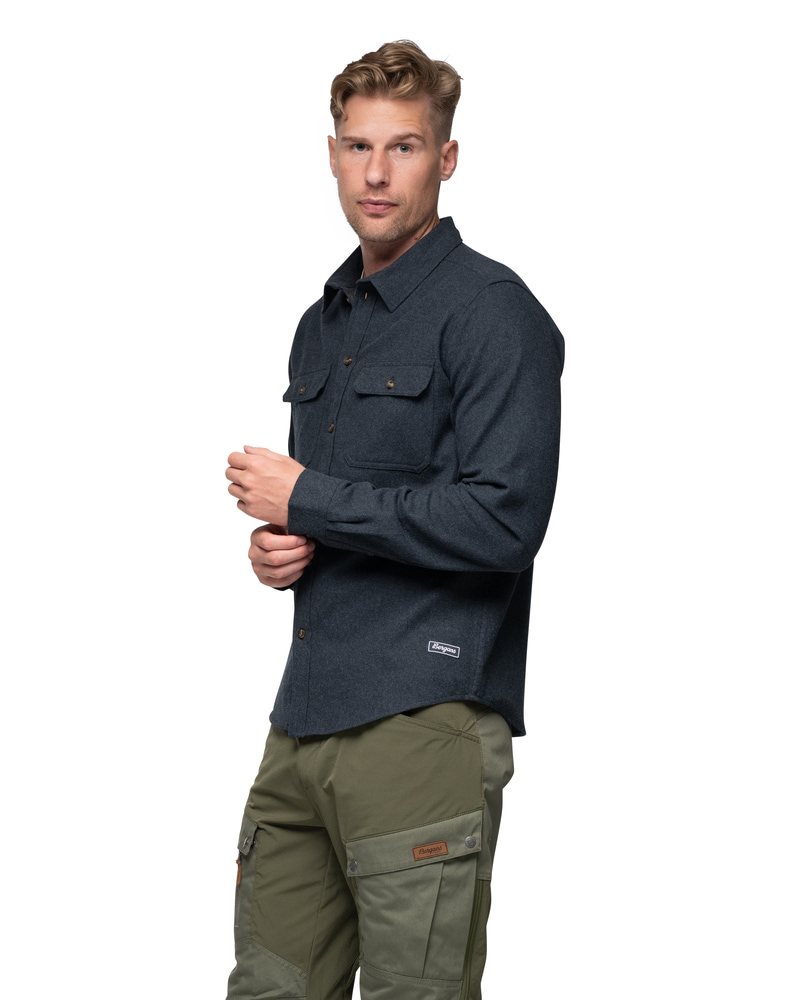 Nordmarka Flannel Shirt, navy blue