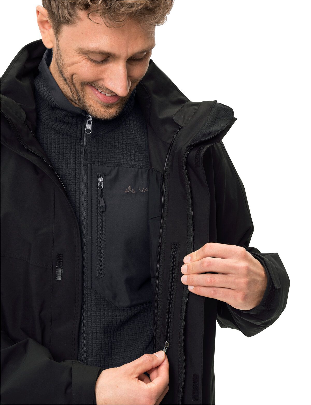 Idris 3in1 Parka, black