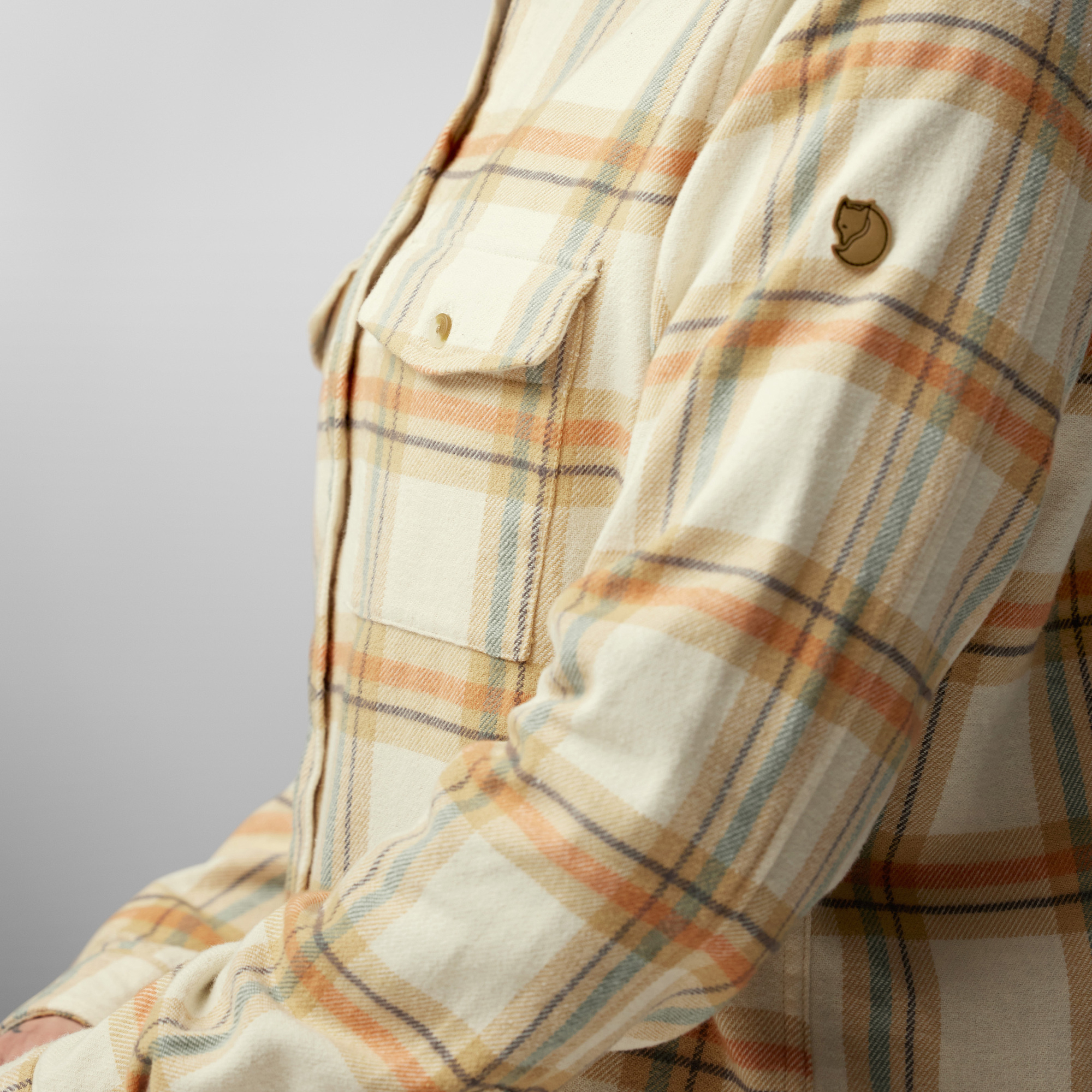 Övik Heavy Flannel Shirt Wm, dark navy/maroon