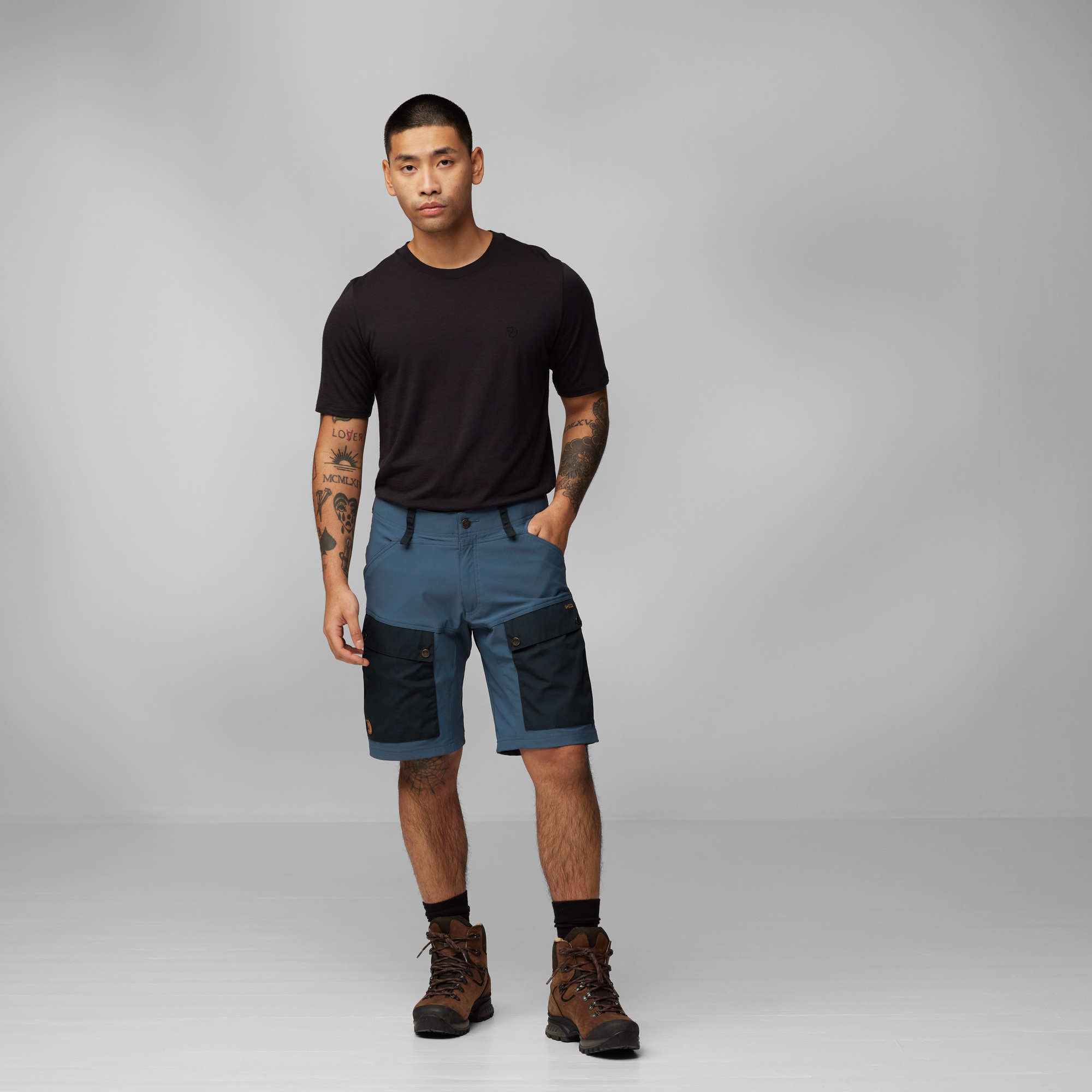 Keb Shorts, black/stone grey