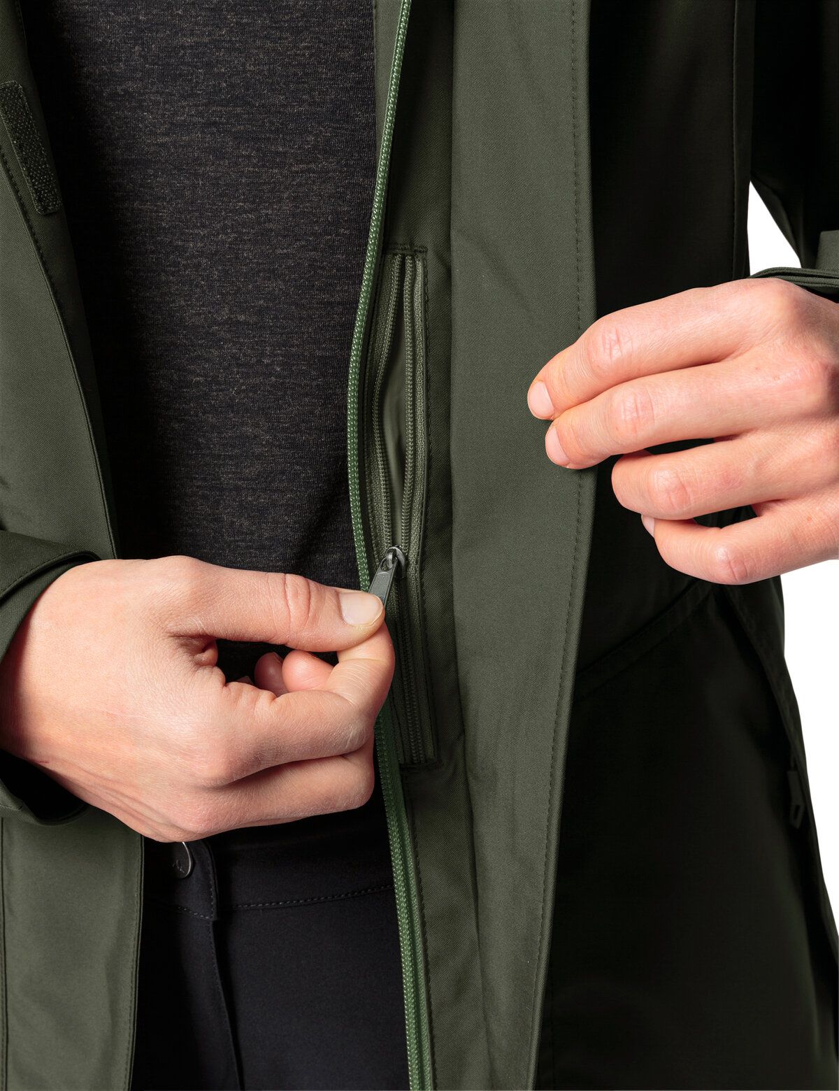 Idris 3in1 Parka Wm, khaki