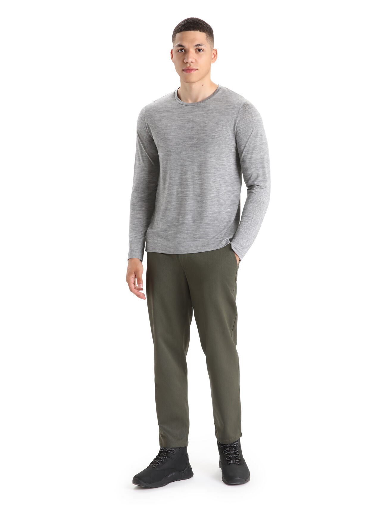 Sphere L/S Tee, metro heather