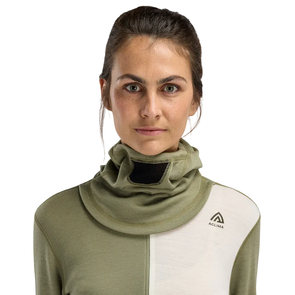 WarmWool Hoodsweater w/zip Wm, Aloe/Nature/Tarmac