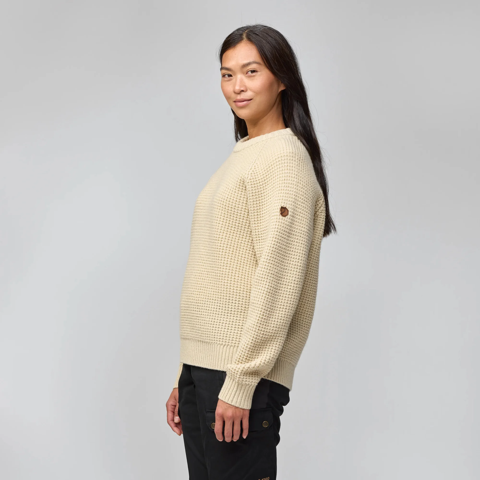 Övik Waffle Knit Wm, light beige