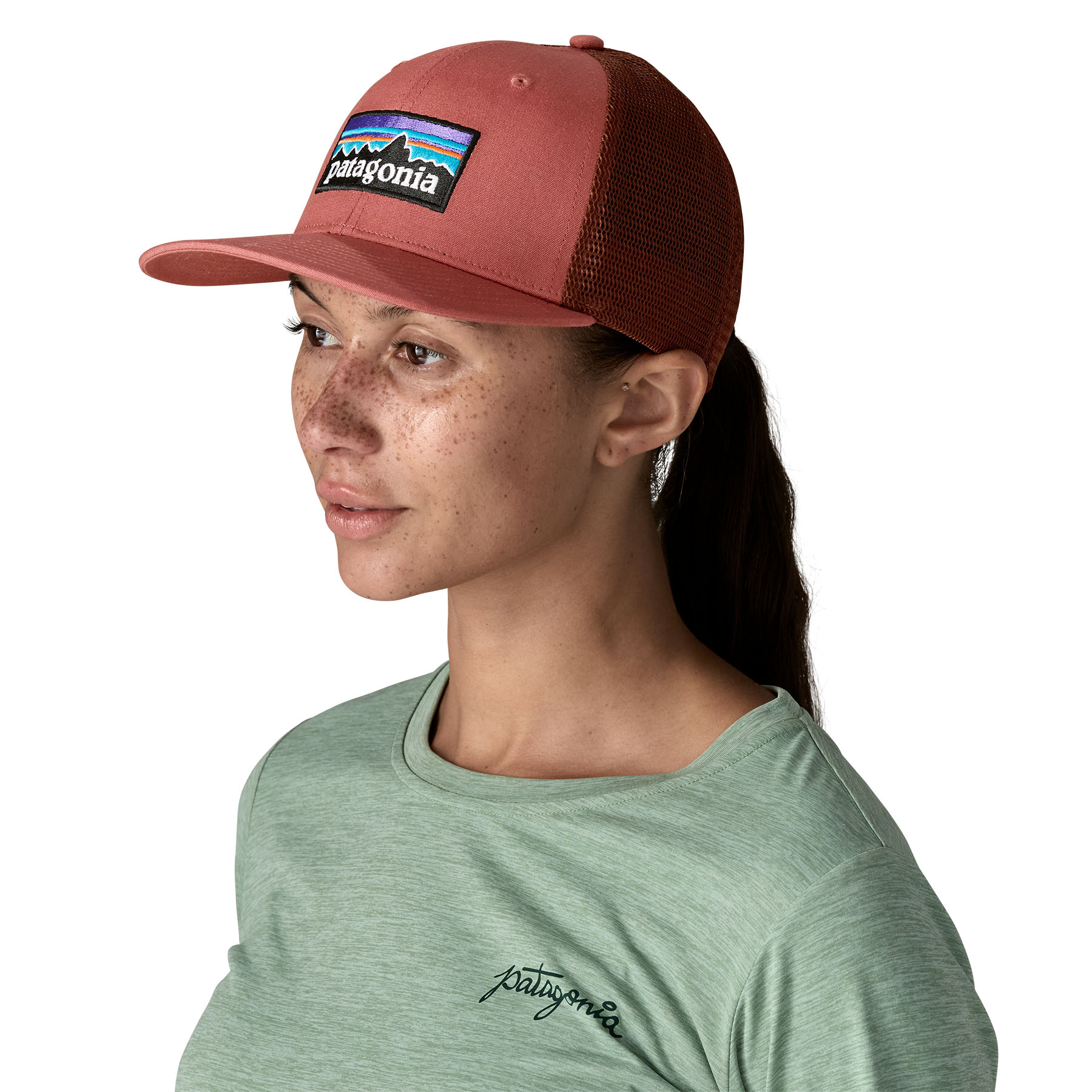 P-6 Logo Trucker Hat, gumtree green