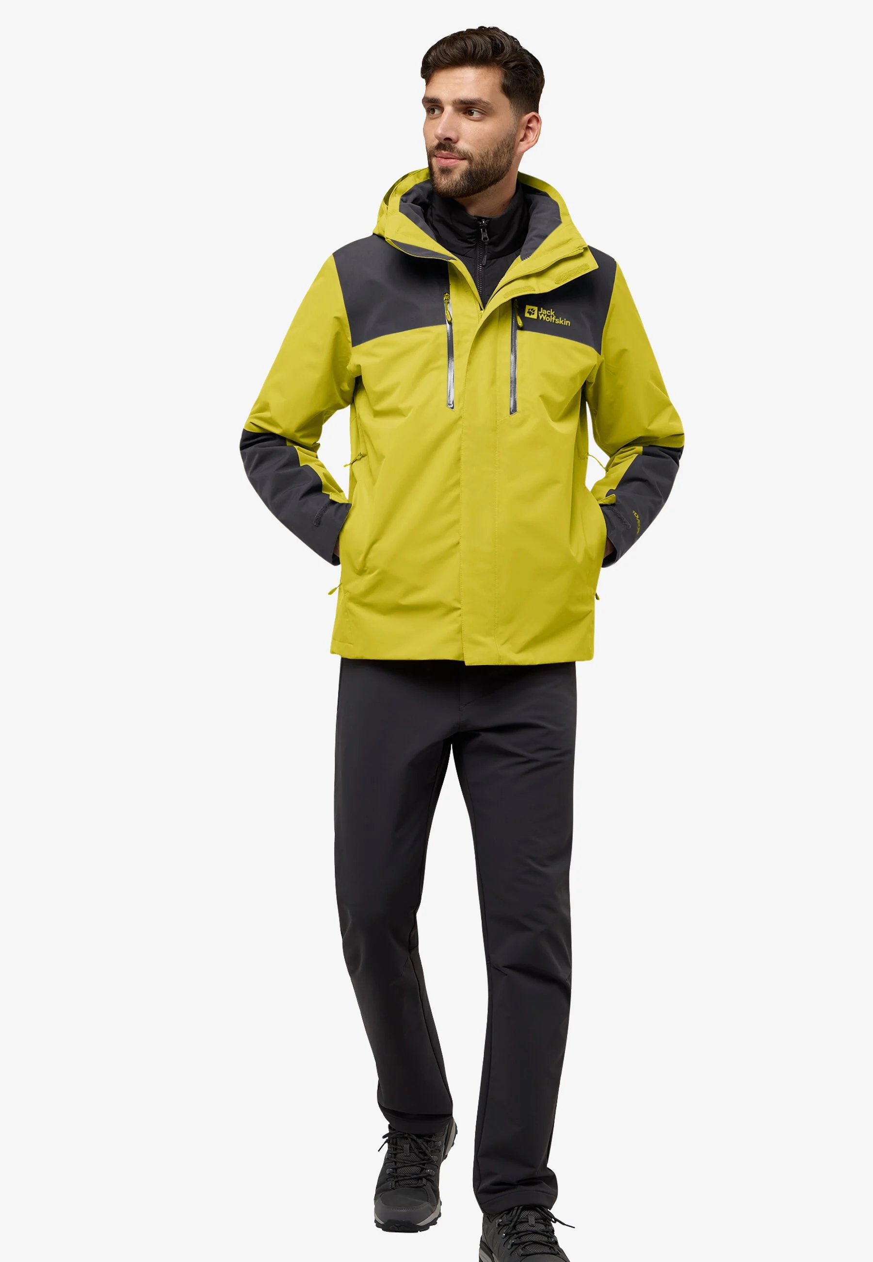 Jasper 3in1 Jacket, chartreuse