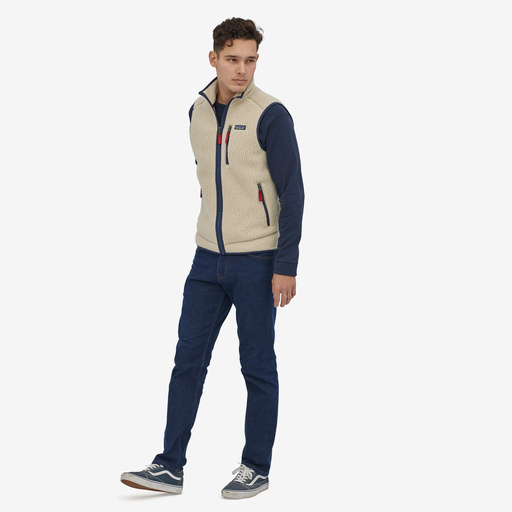 Retro Pile Vest, el cap khaki