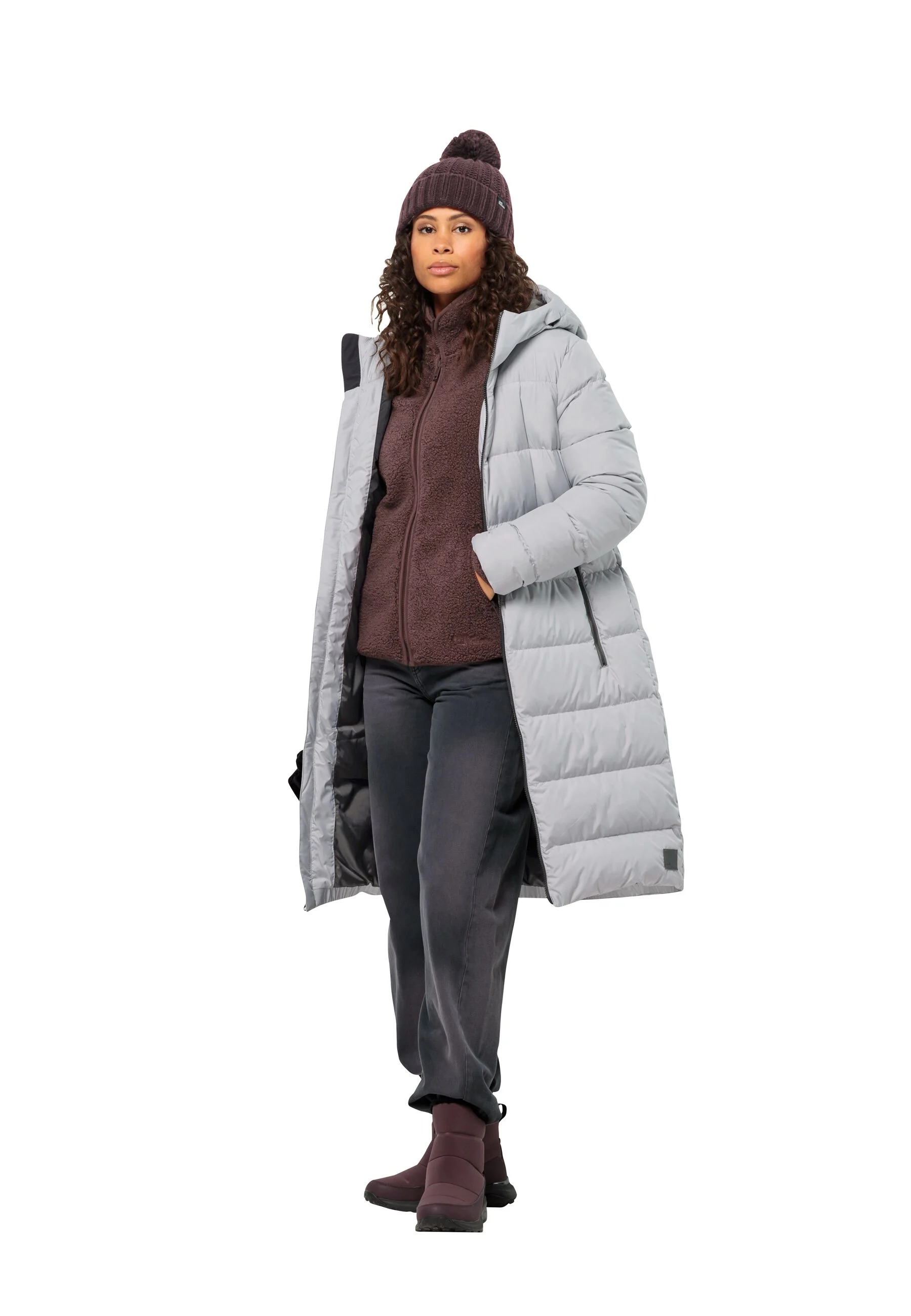 High Curl Jacket Wm, boysenberry