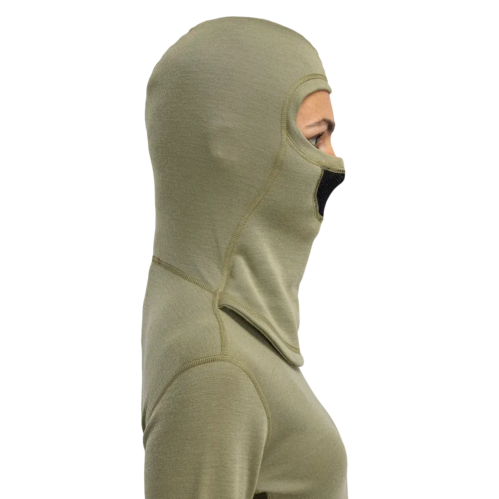 WarmWool Hoodsweater w/zip Wm, Aloe/Nature/Tarmac